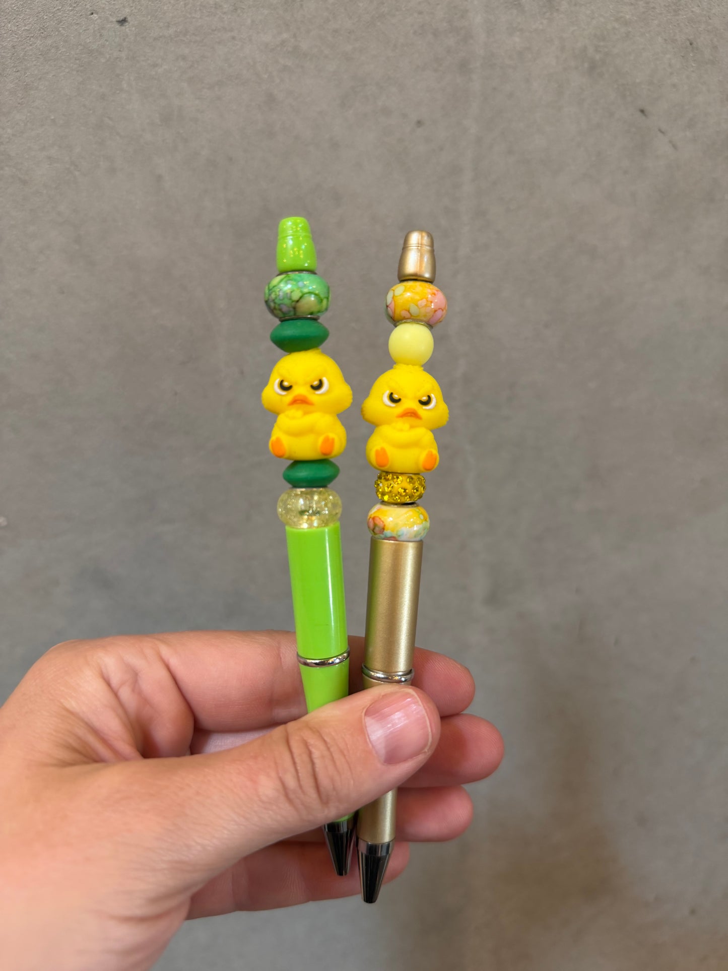 Beaded Pen - 3D Angry Duck