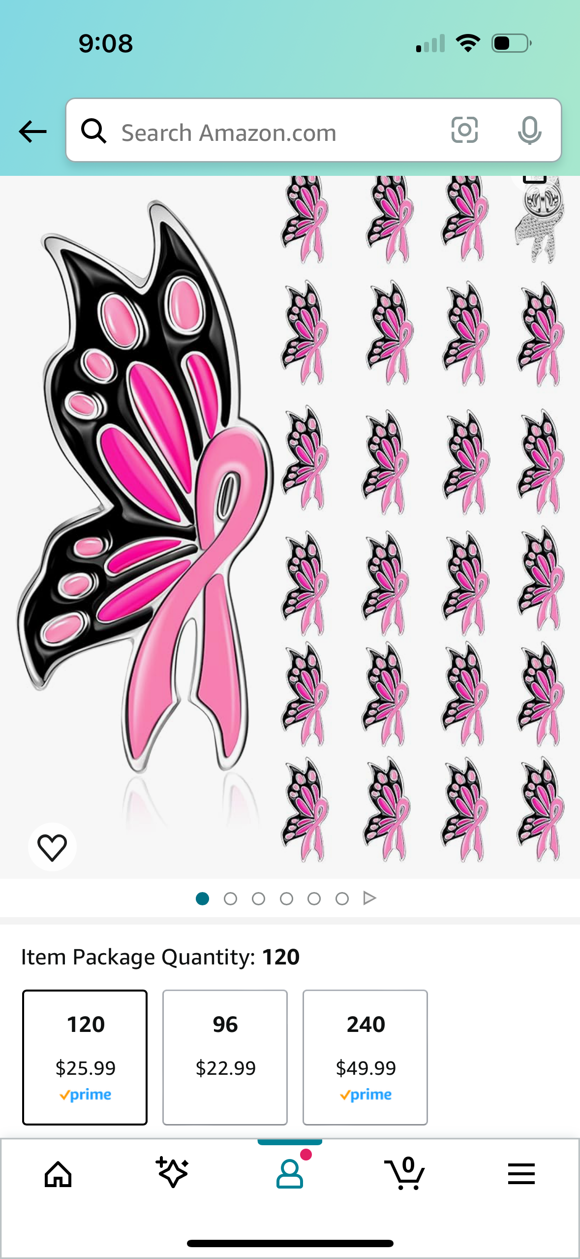 Breast Cancer Paracord Keychain