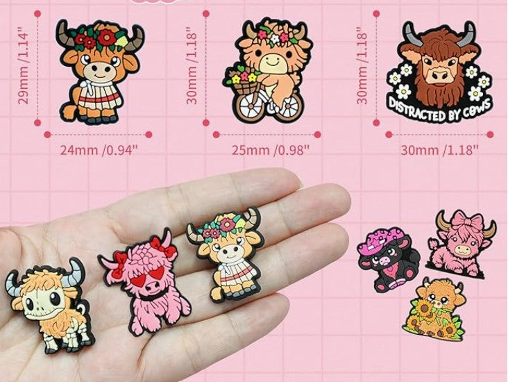 Silicone Lapel Pin - Highland Cow