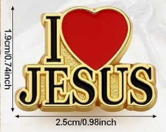 Enamel Lapel Pin - I Heart Jesus