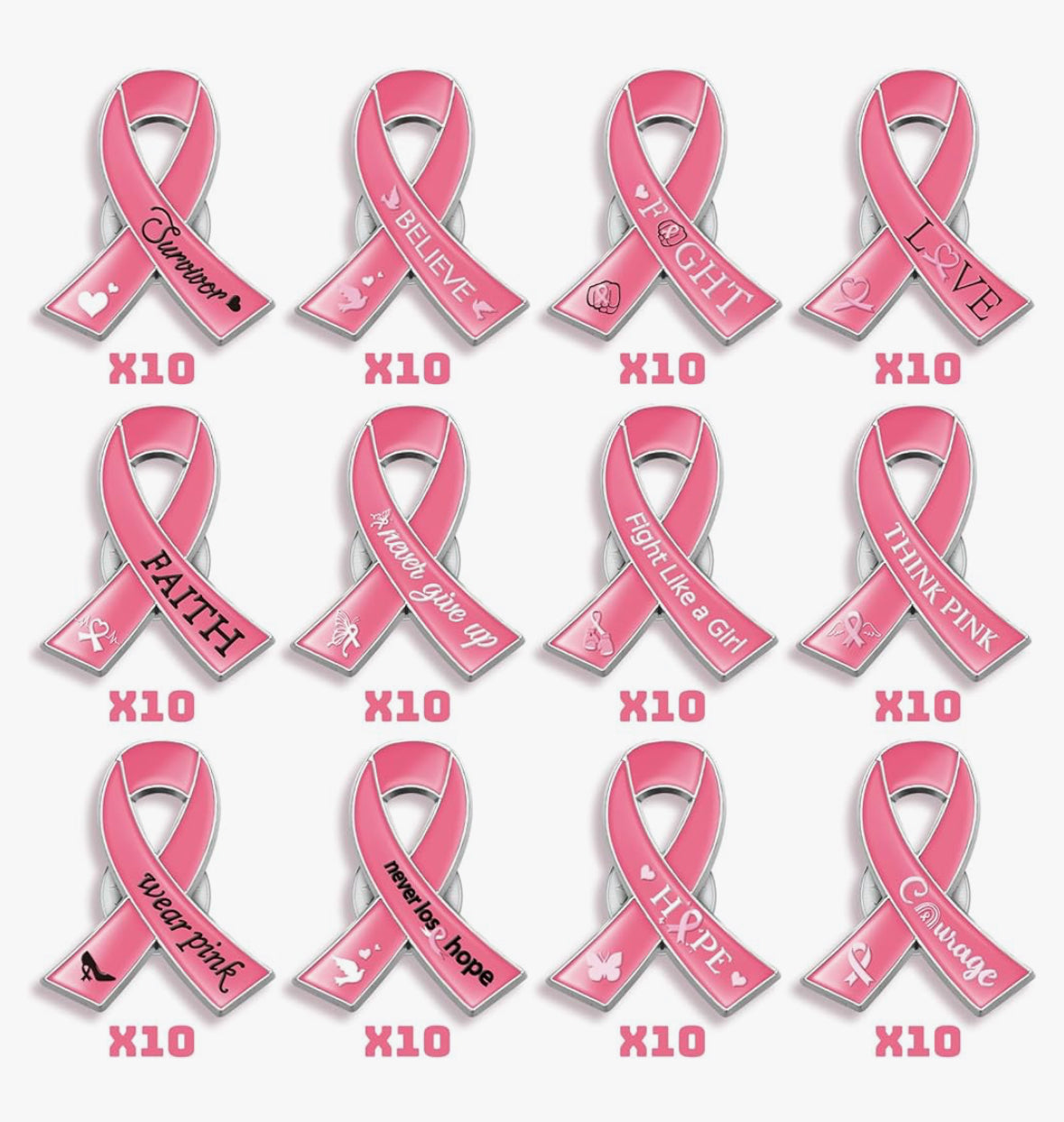 Breast Cancer Paracord Keychain