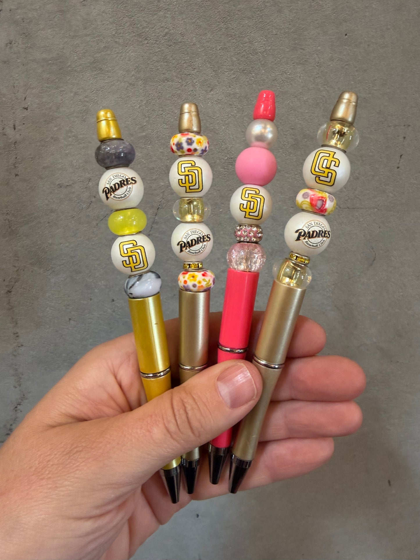 Beaded Pen - SD Baseball