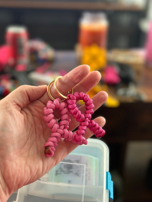 Breast Cancer Paracord Ribbon