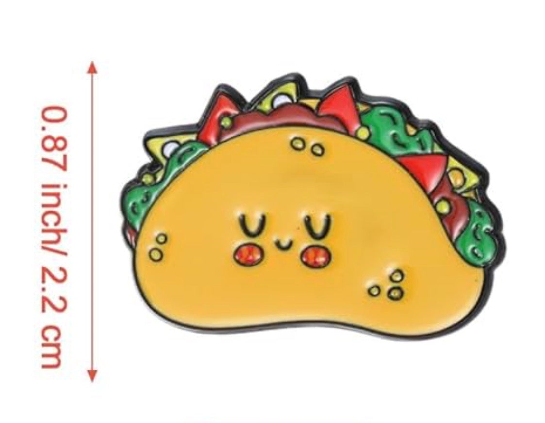 Enamel Lapel Pin - Emotional Support Taco
