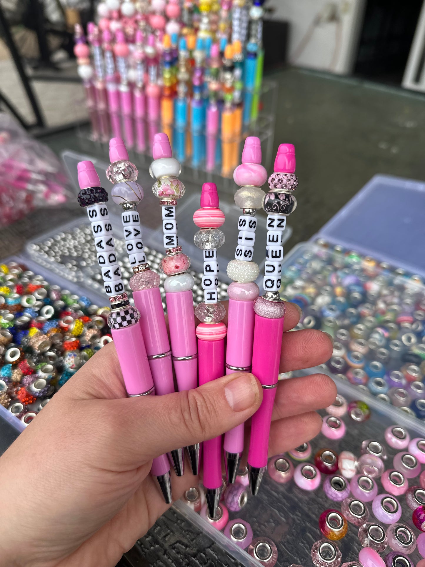 Beaded Pen - Breast Cancer