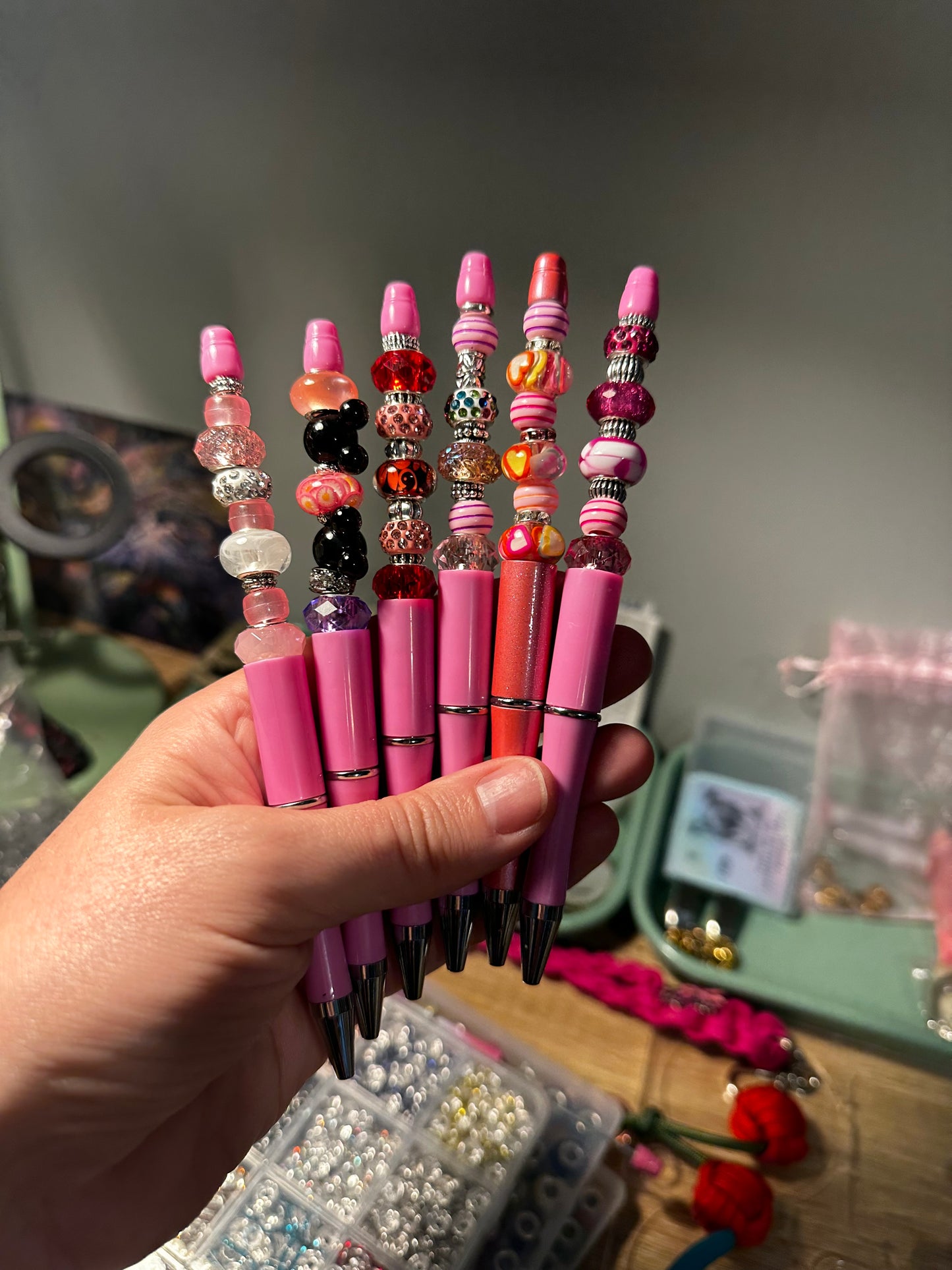Beaded Pen - Breast Cancer