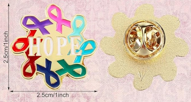 Enamel Lapel Pin - All Cancer Ribbons