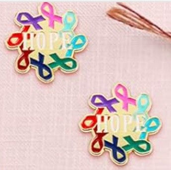 Enamel Lapel Pin - All Cancer Ribbons