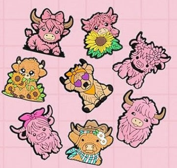 Silicone Lapel Pin - Highland Cow