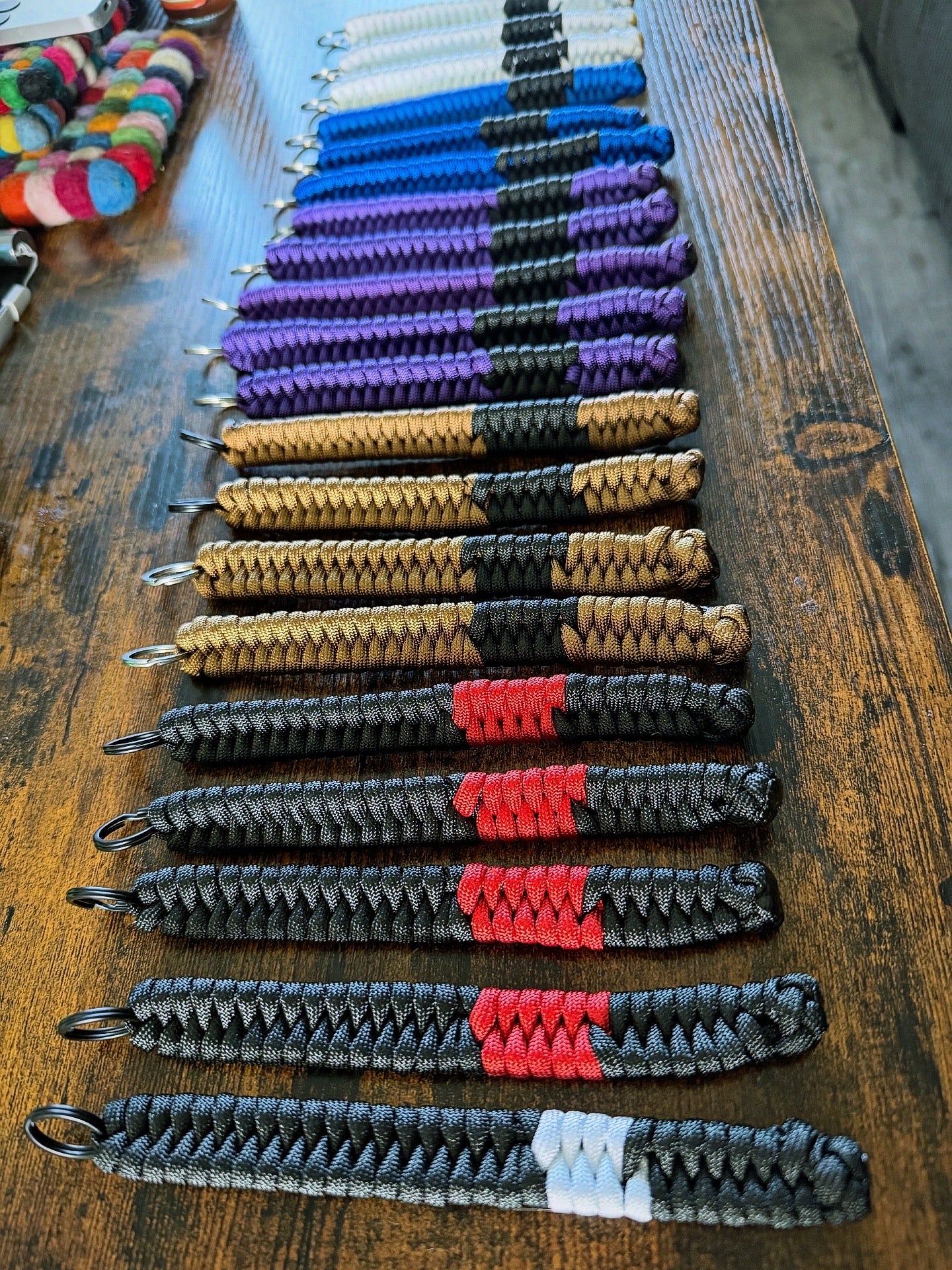 6" Martial Arts Ranked Keychain (Adult Colors)