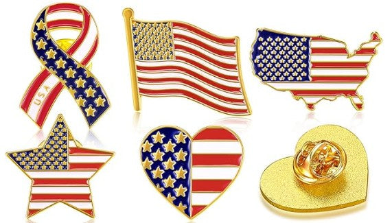 Enamel Lapel Pin - USA