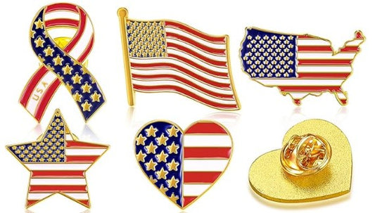 Enamel Lapel Pin - USA