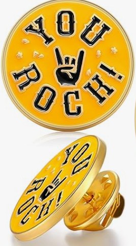 Enamel Lapel Pin - You Rock!