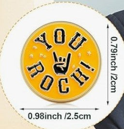 Enamel Lapel Pin - You Rock!